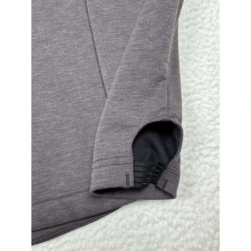JORDAN Dri Fit Longsleeve Hooded Pullover Performance - Men's Large - Dark Gray